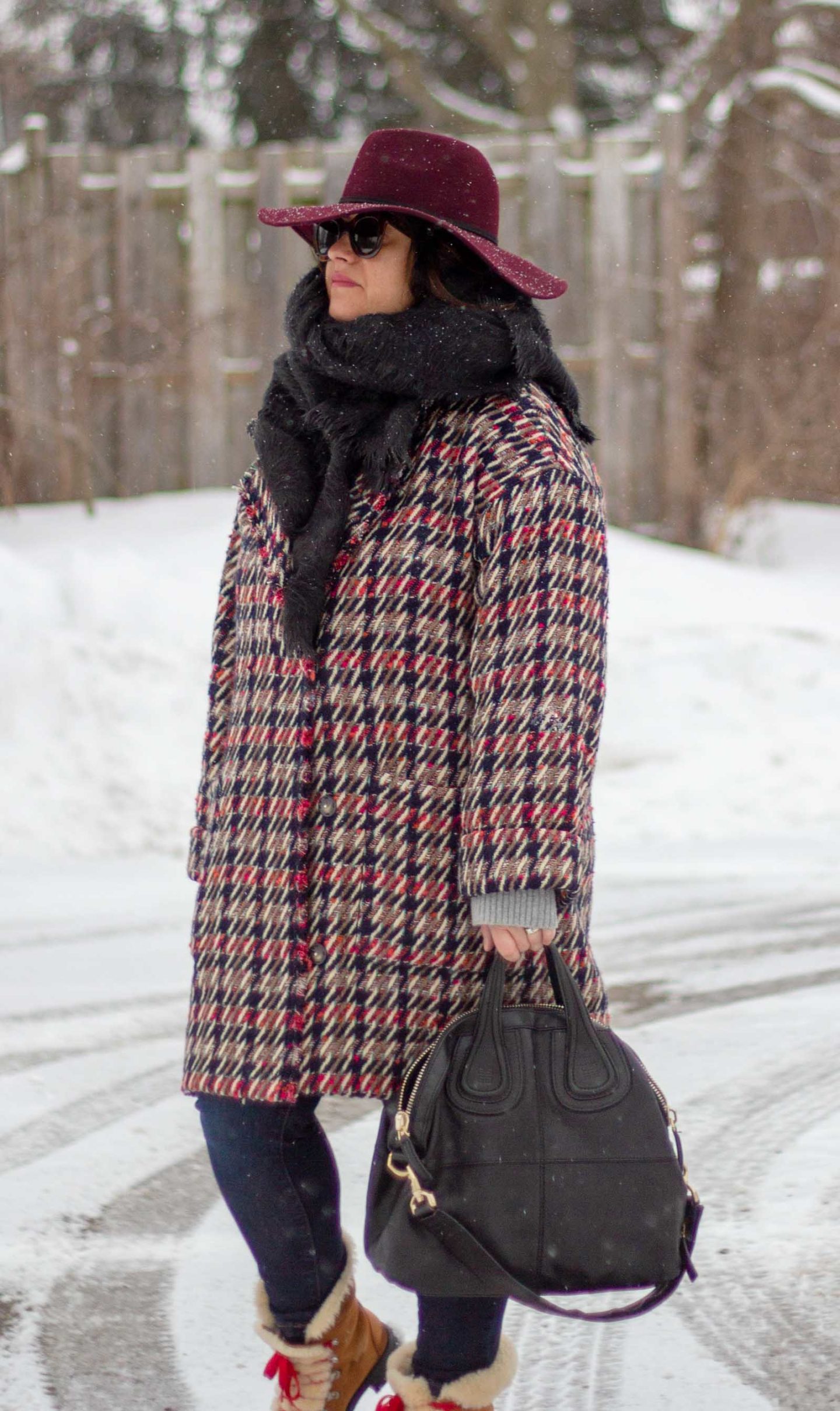 Sezane winter coat outfit