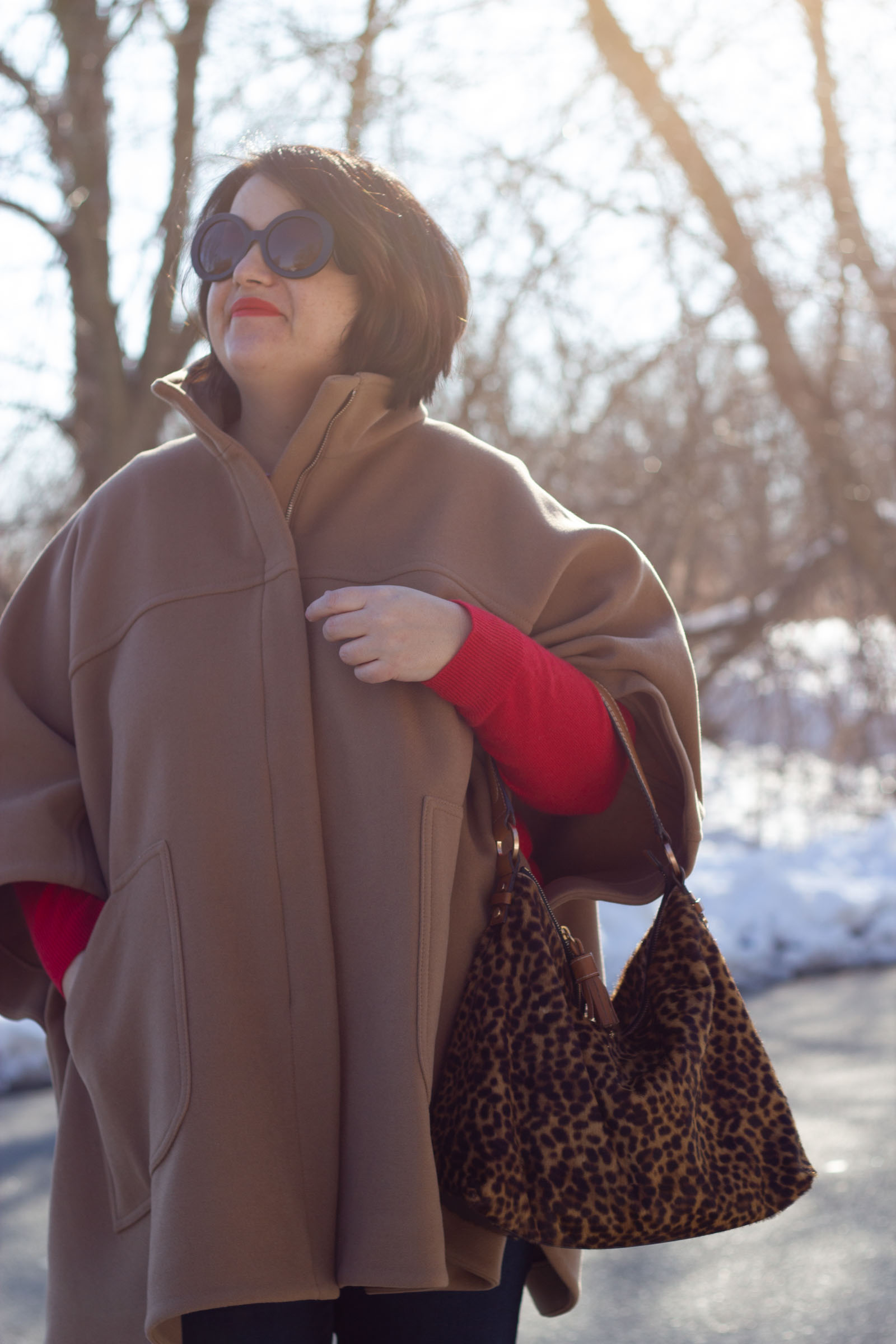 spring cape outfit