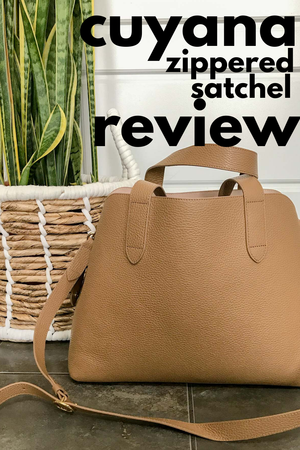 cuyana zippered satchel review