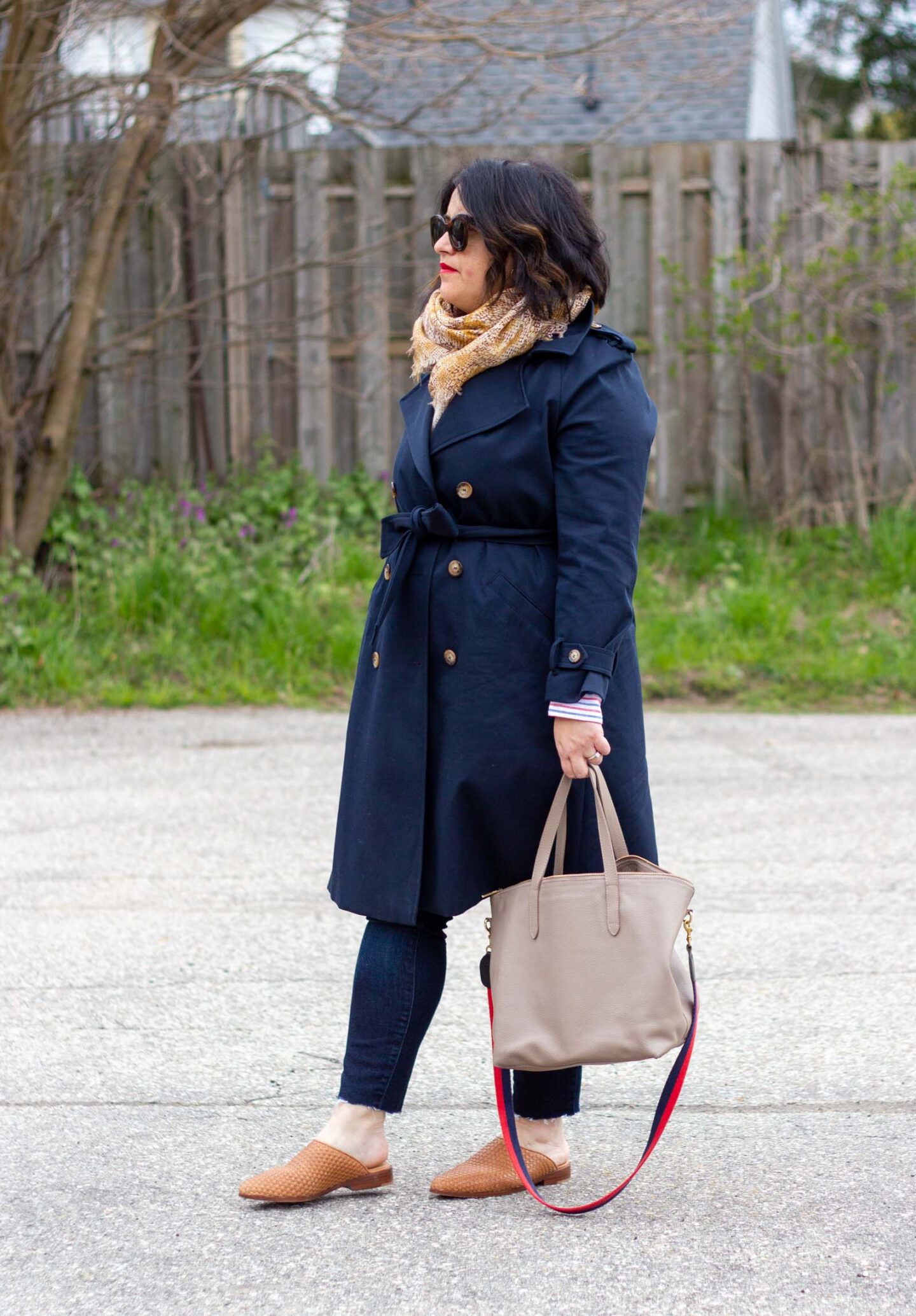 sezane trench coat