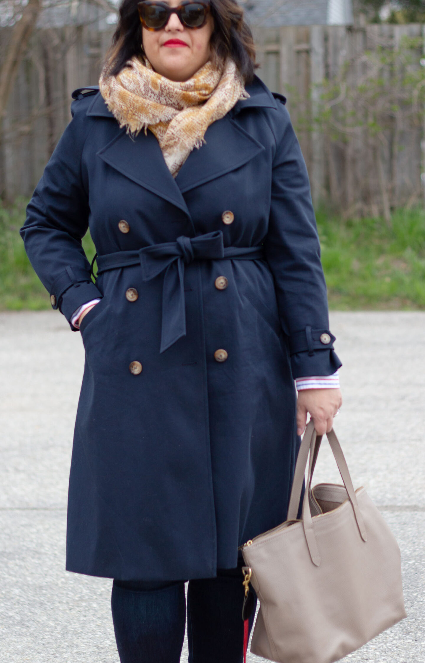 sezane scott trench coat