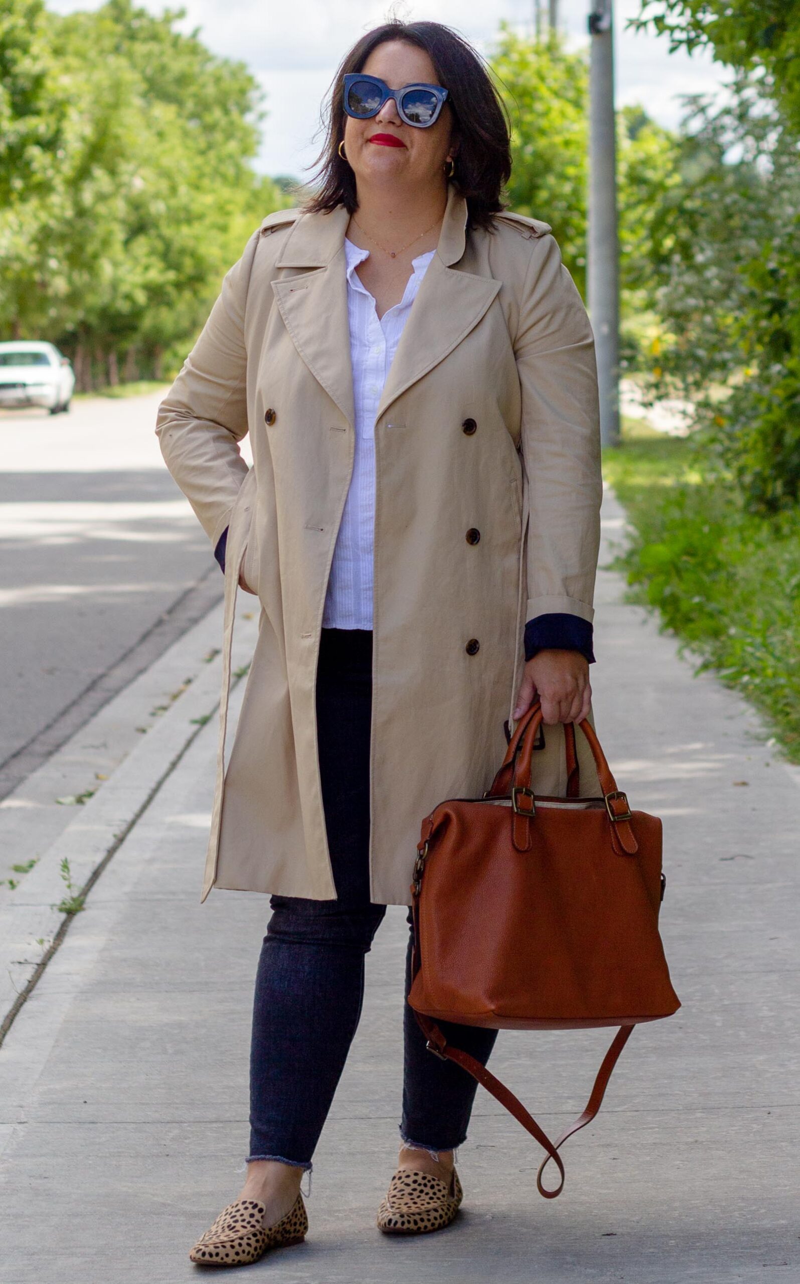 JCREW icon trench coat outfit