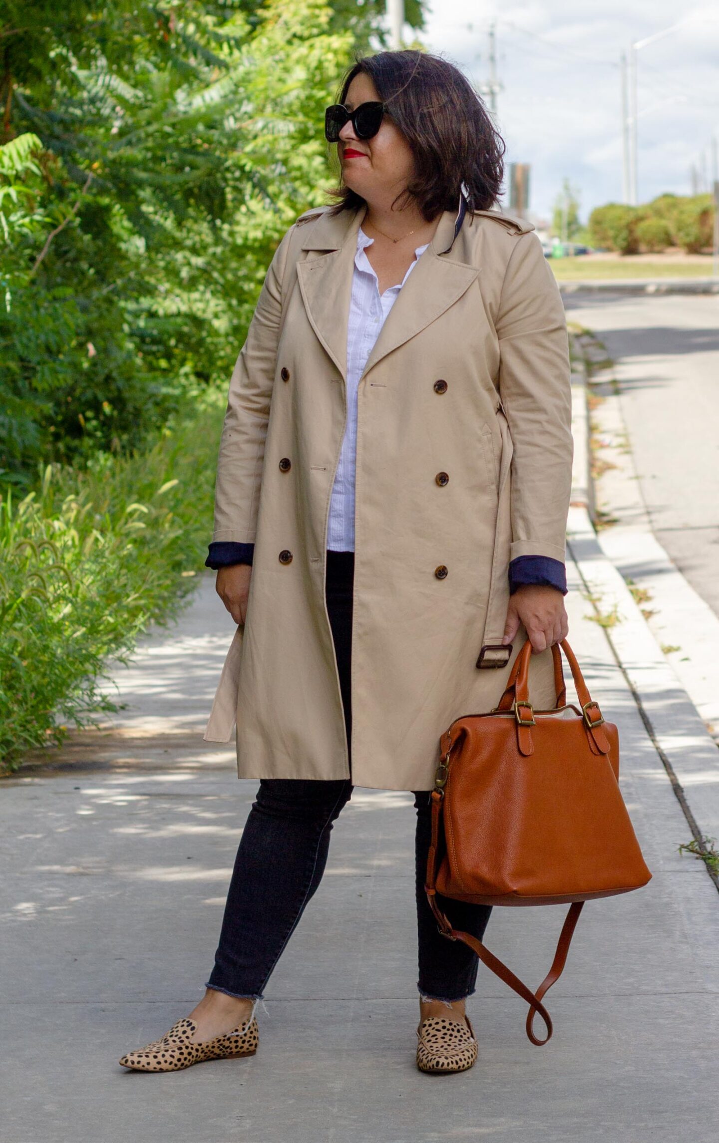 JCREW Icon trench coat outfit