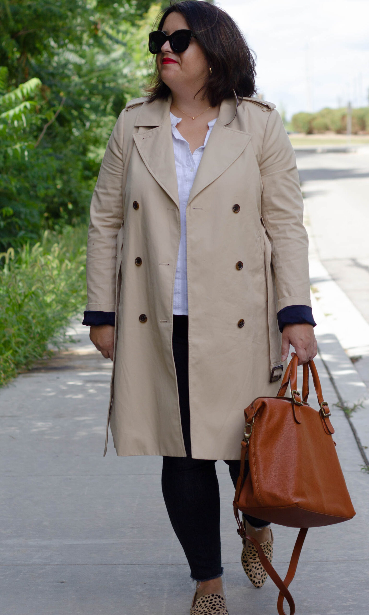 jcrew icon trench coat outfit