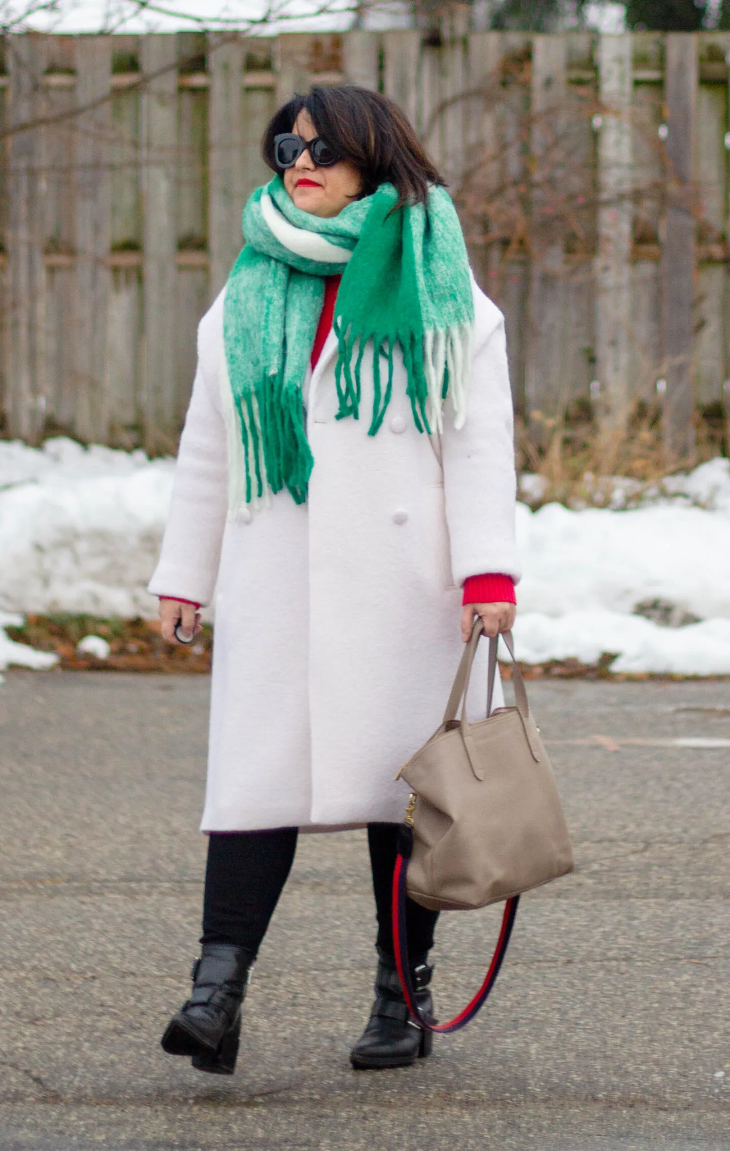 christmas colourblock outfit