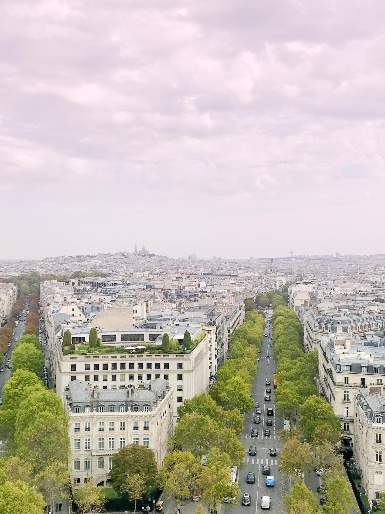 view from arc de triomphe