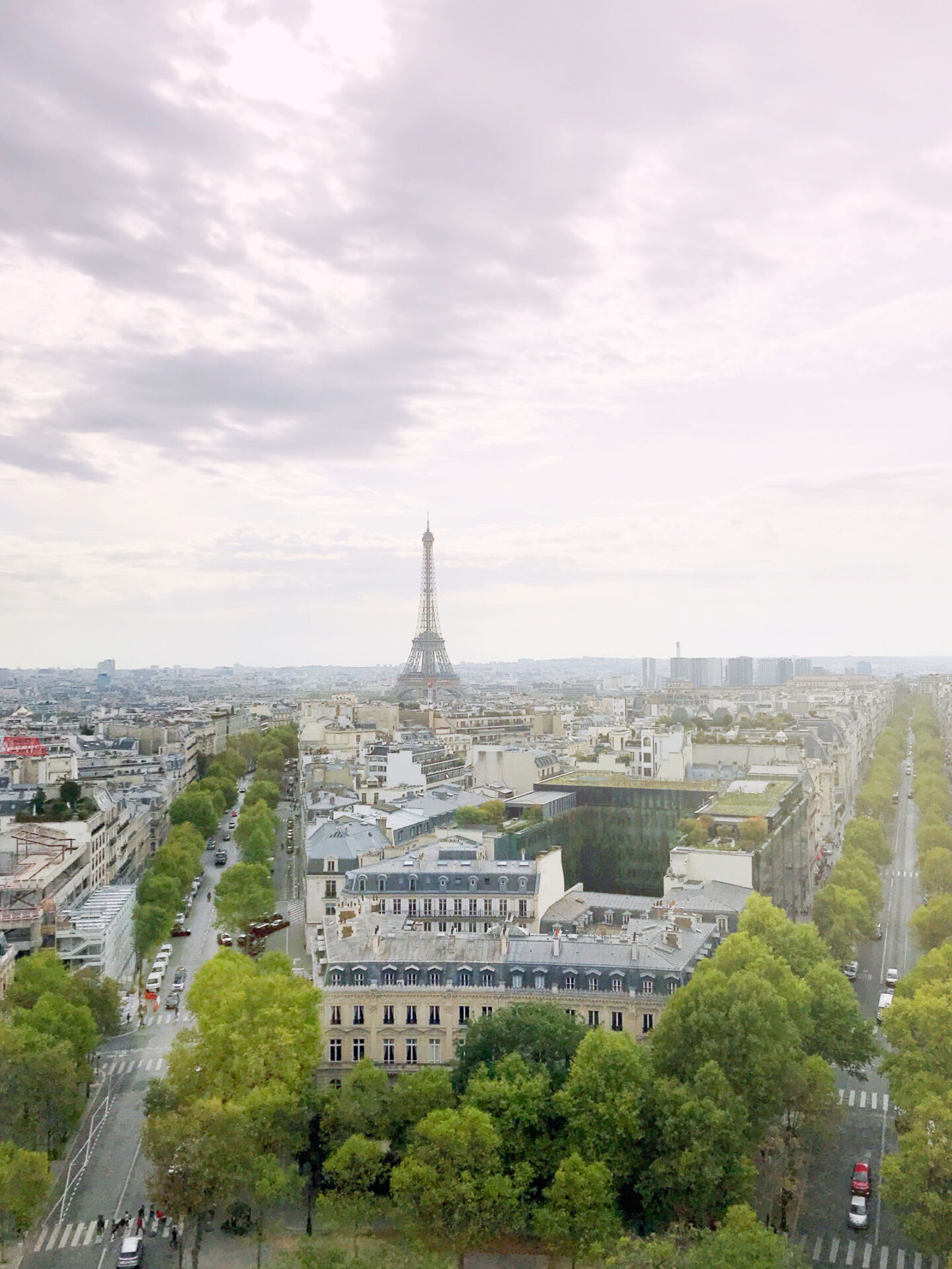 view from arc de triomphe