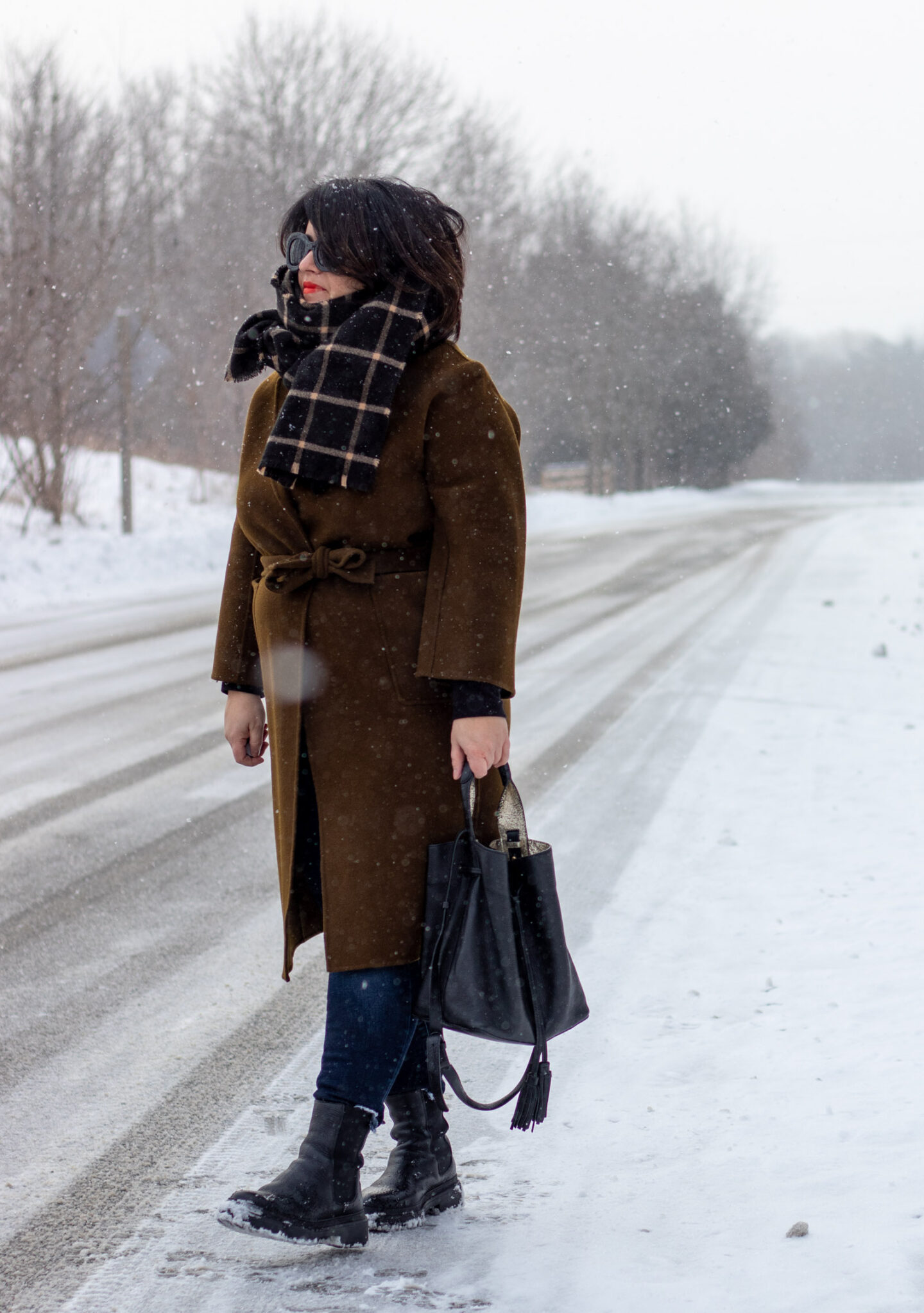 curated coat, gerard darel saxo bag