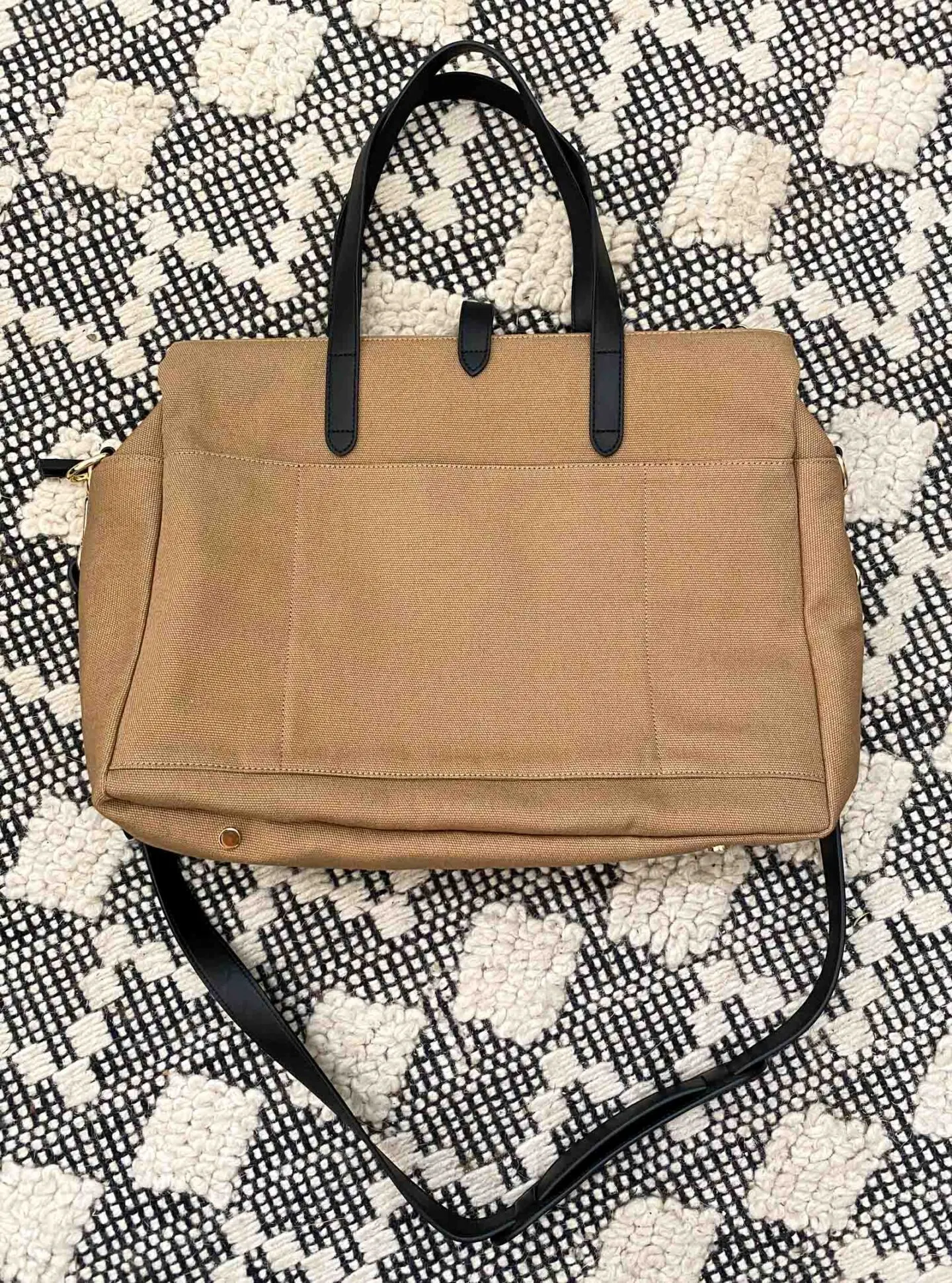 triple zipper overnight bag