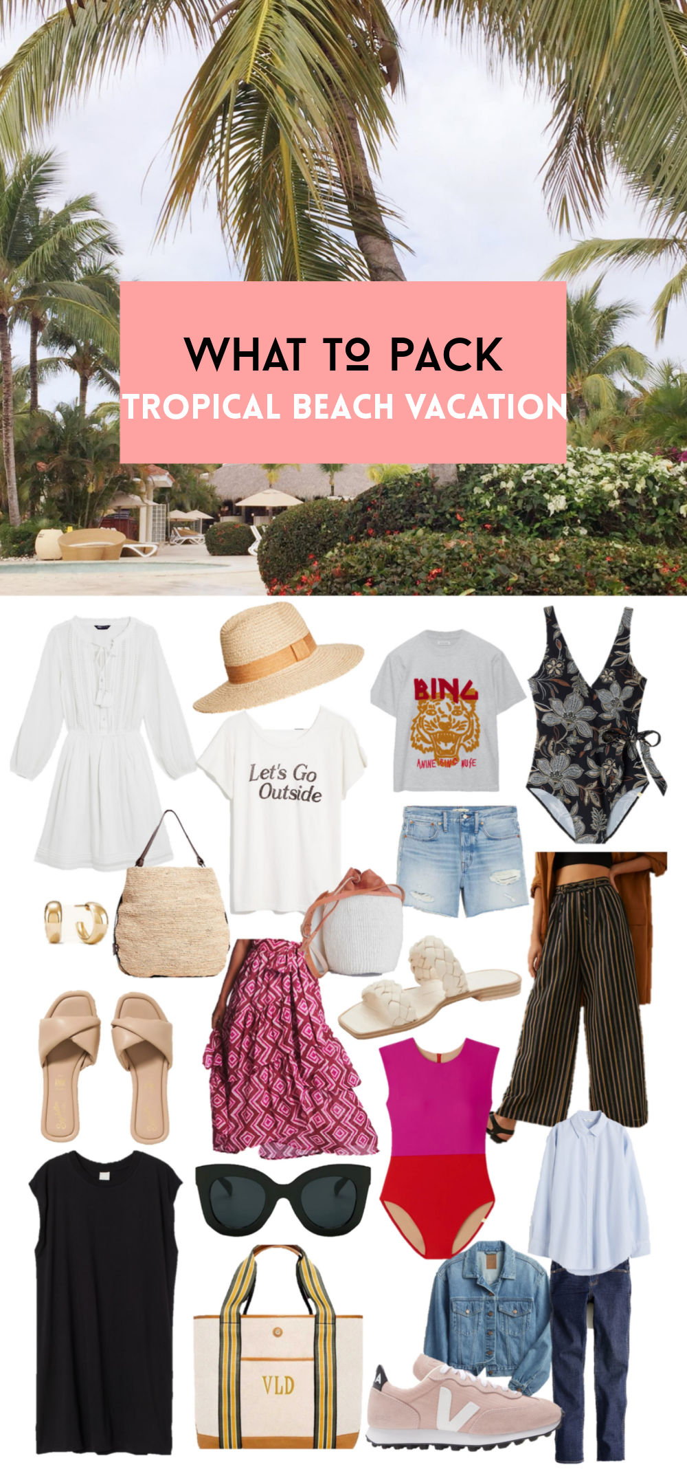 what to pack tropical beach vacation