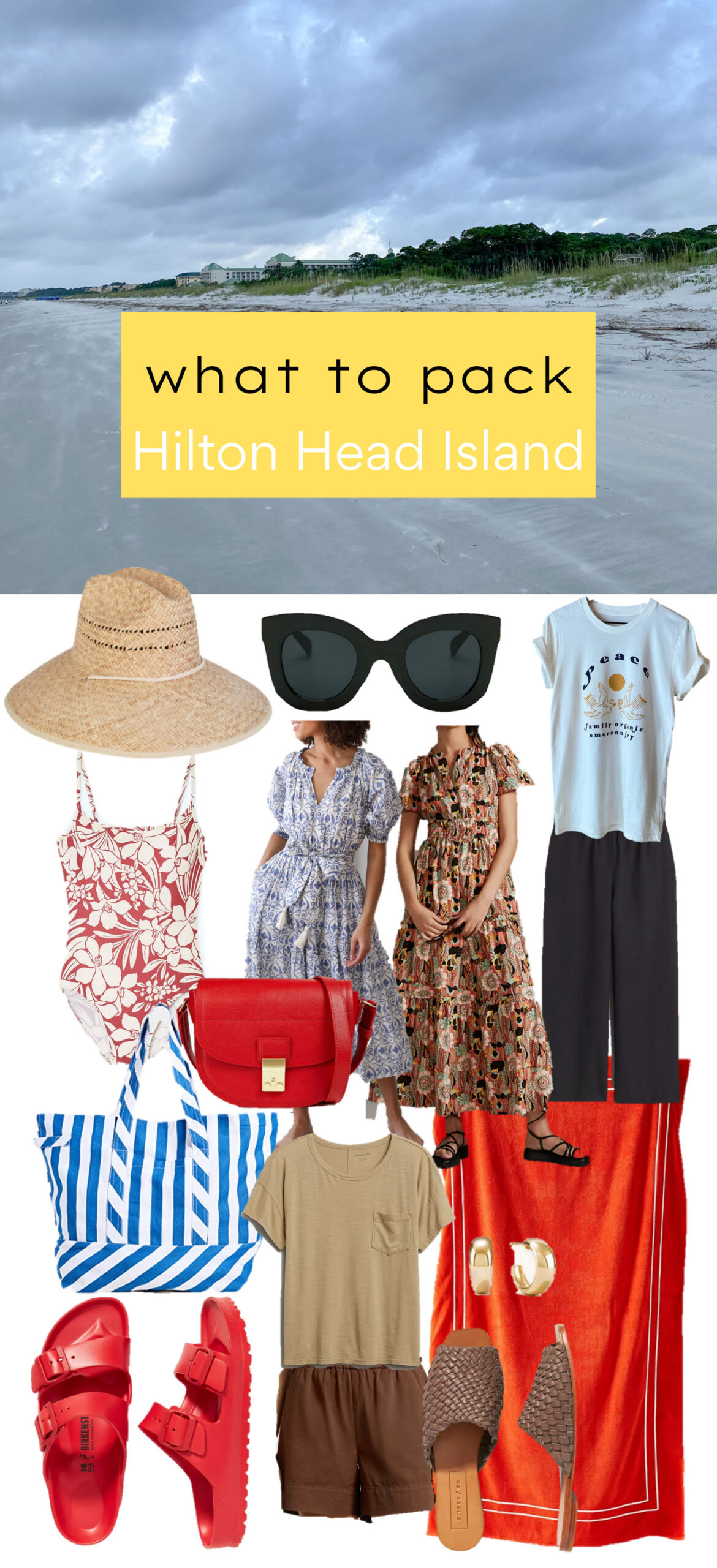 what to pack Hilton Head Island, HHI Packing list