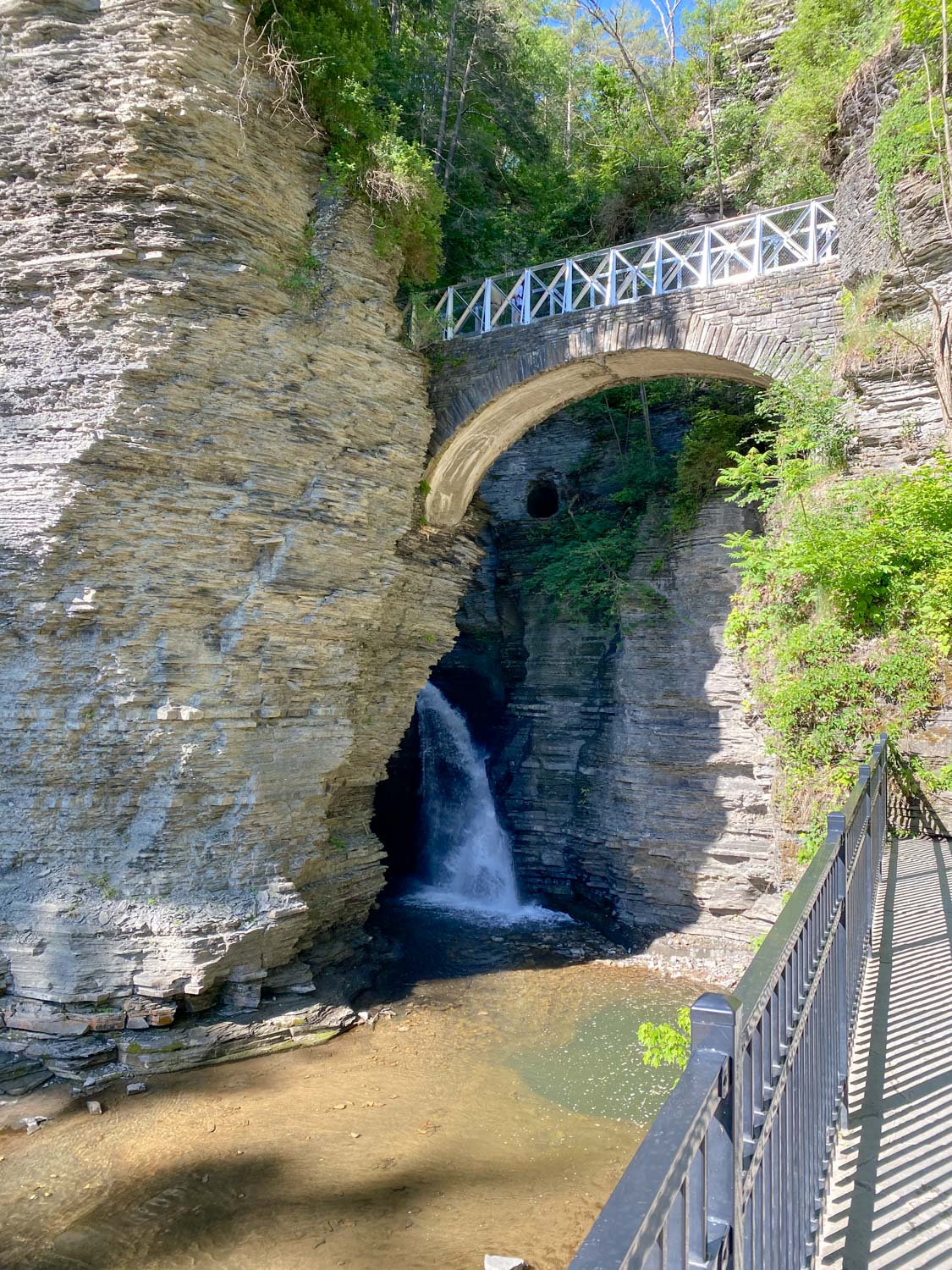 Watkins Glen State Park first waterfall