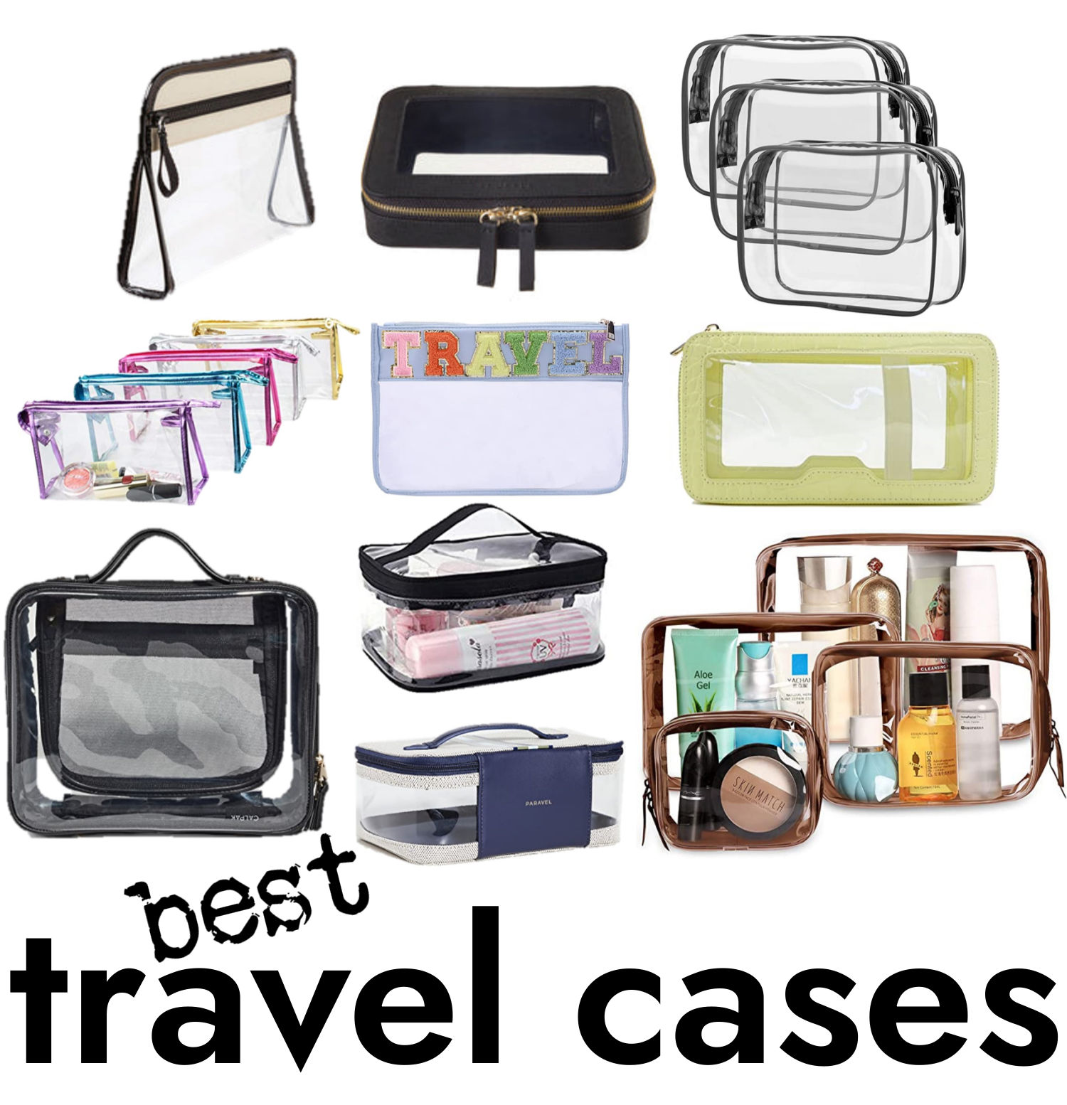 best clear travel cases
