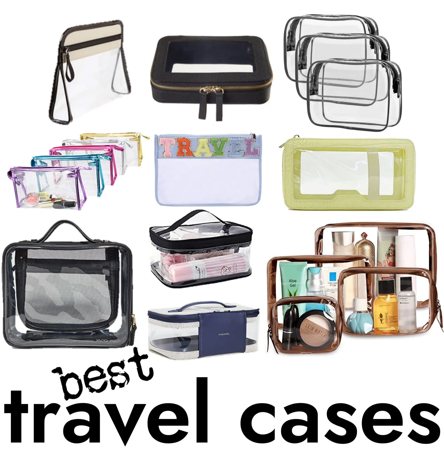 best clear travel cases