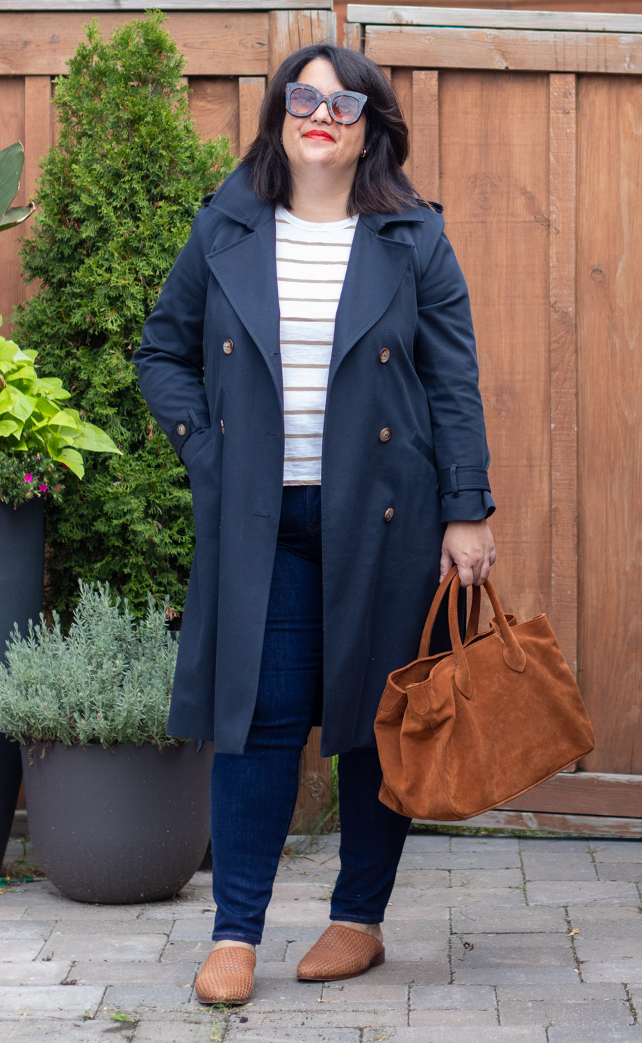 sezane trench coat fall outfit