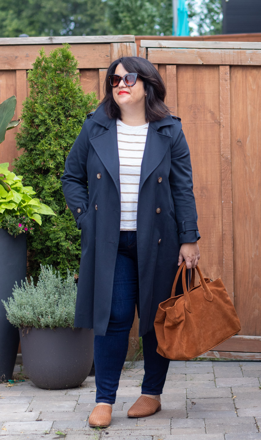 sezane trench coat fall outfit