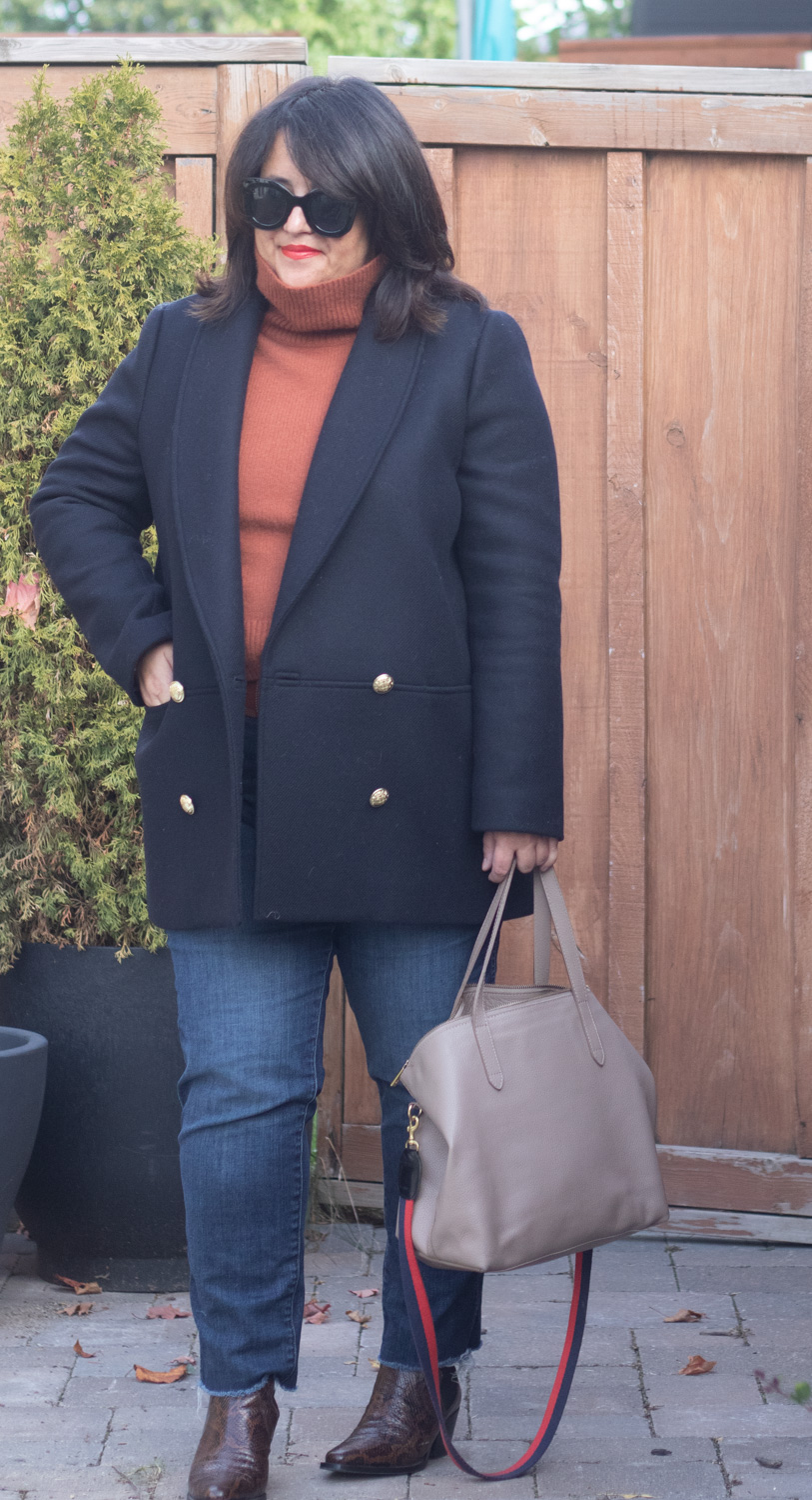 sezane james coat review