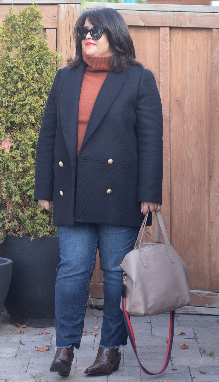 sezane james coat review