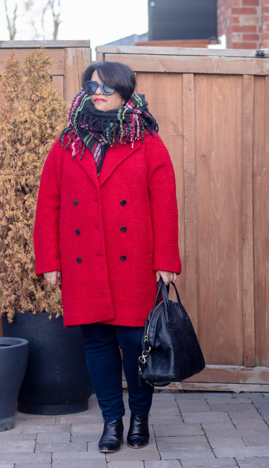 red coat outfit