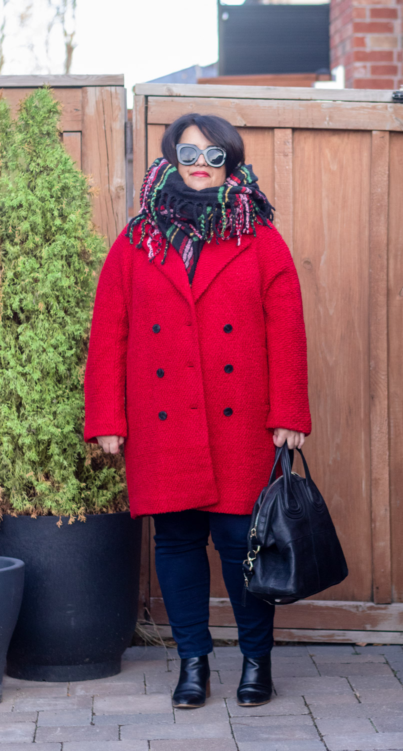 red coat outfit