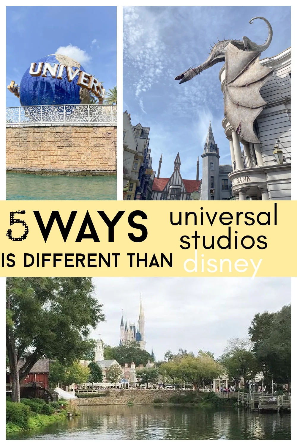 ways disney is different than universal stuidos