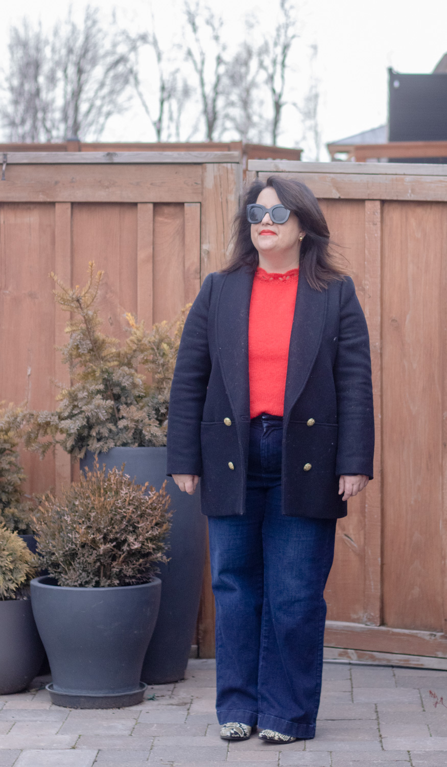 Sezane Kethy jumper, james coat