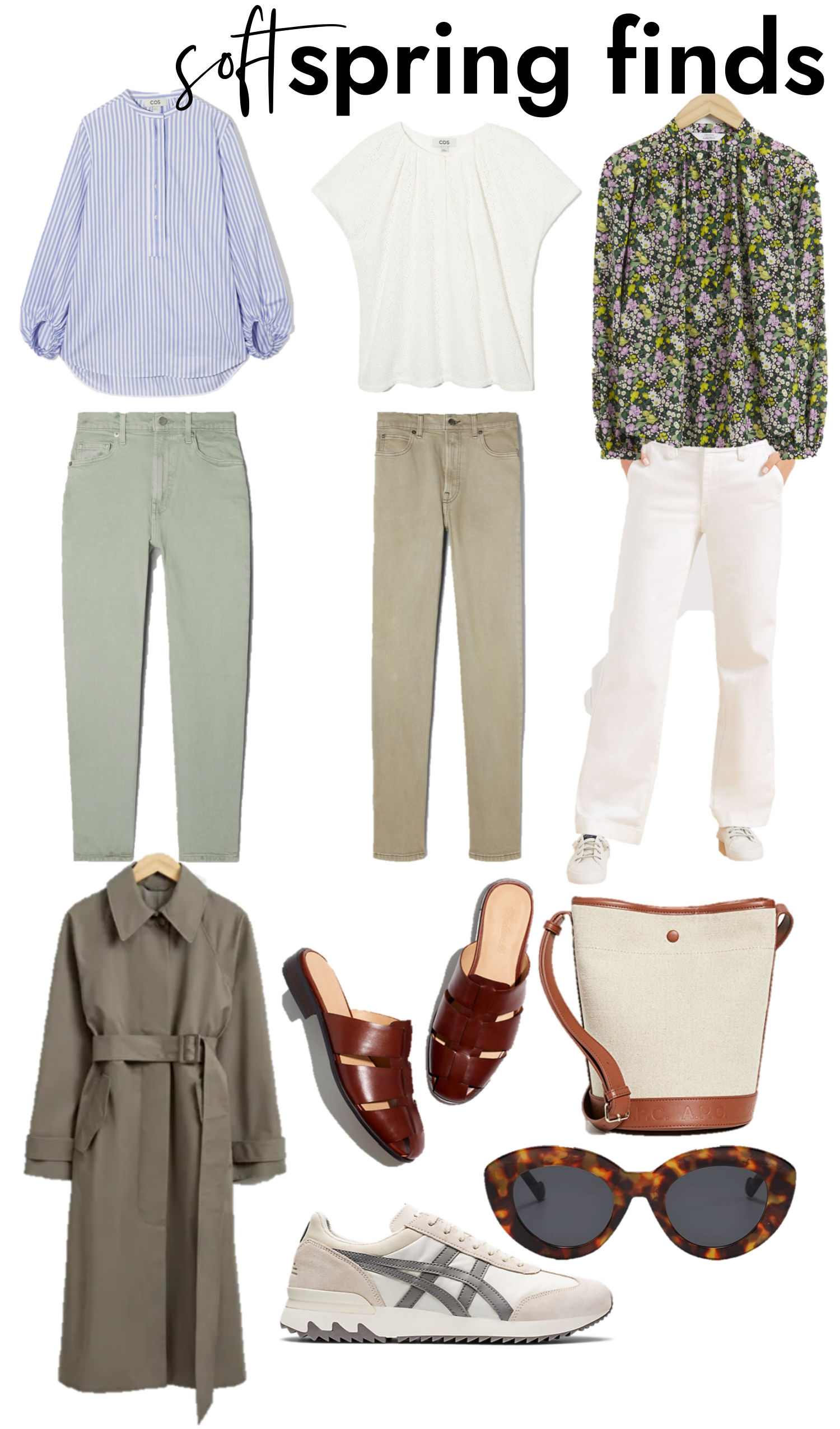 spring outfits in soft neutrals