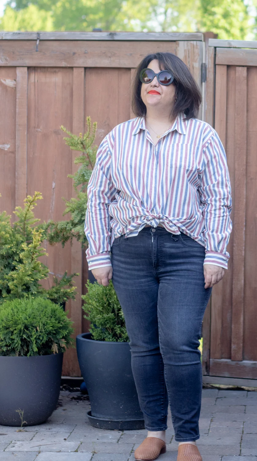 sezane max shirt tied