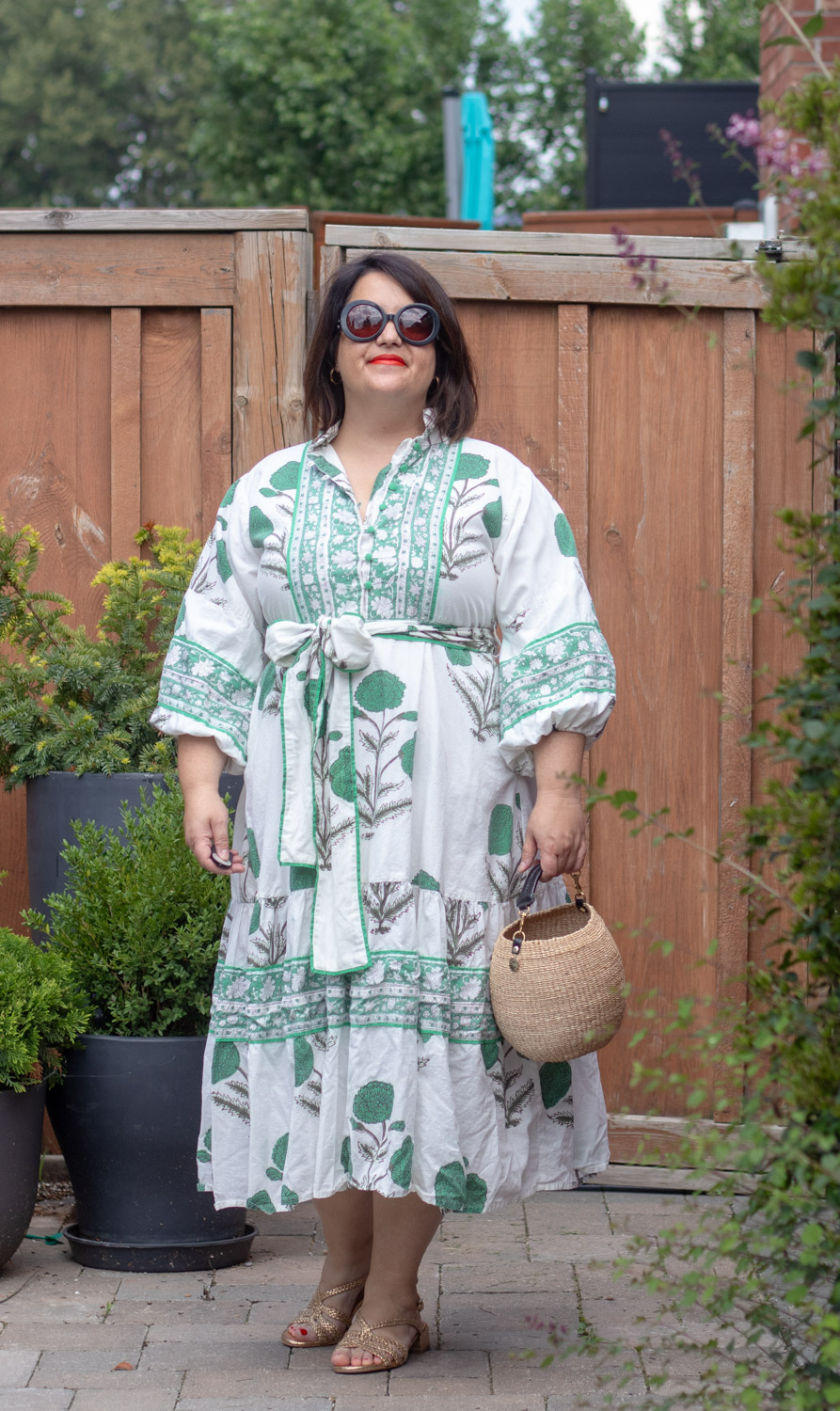 sue sartor flounce dress review