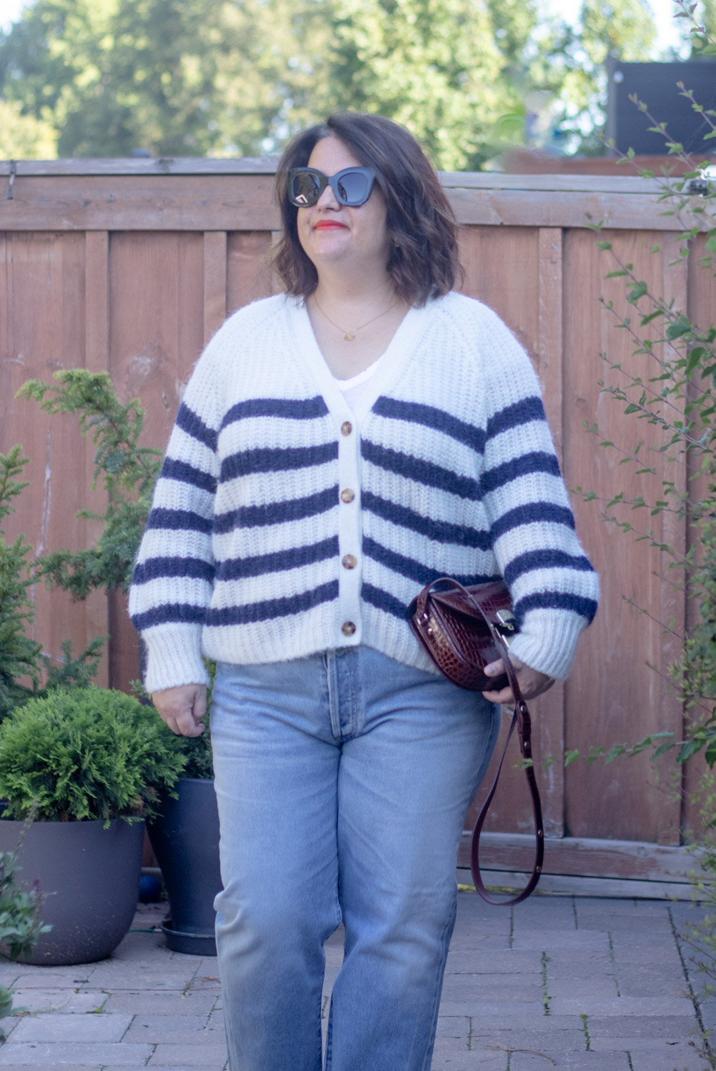 sezane basile cardigan review