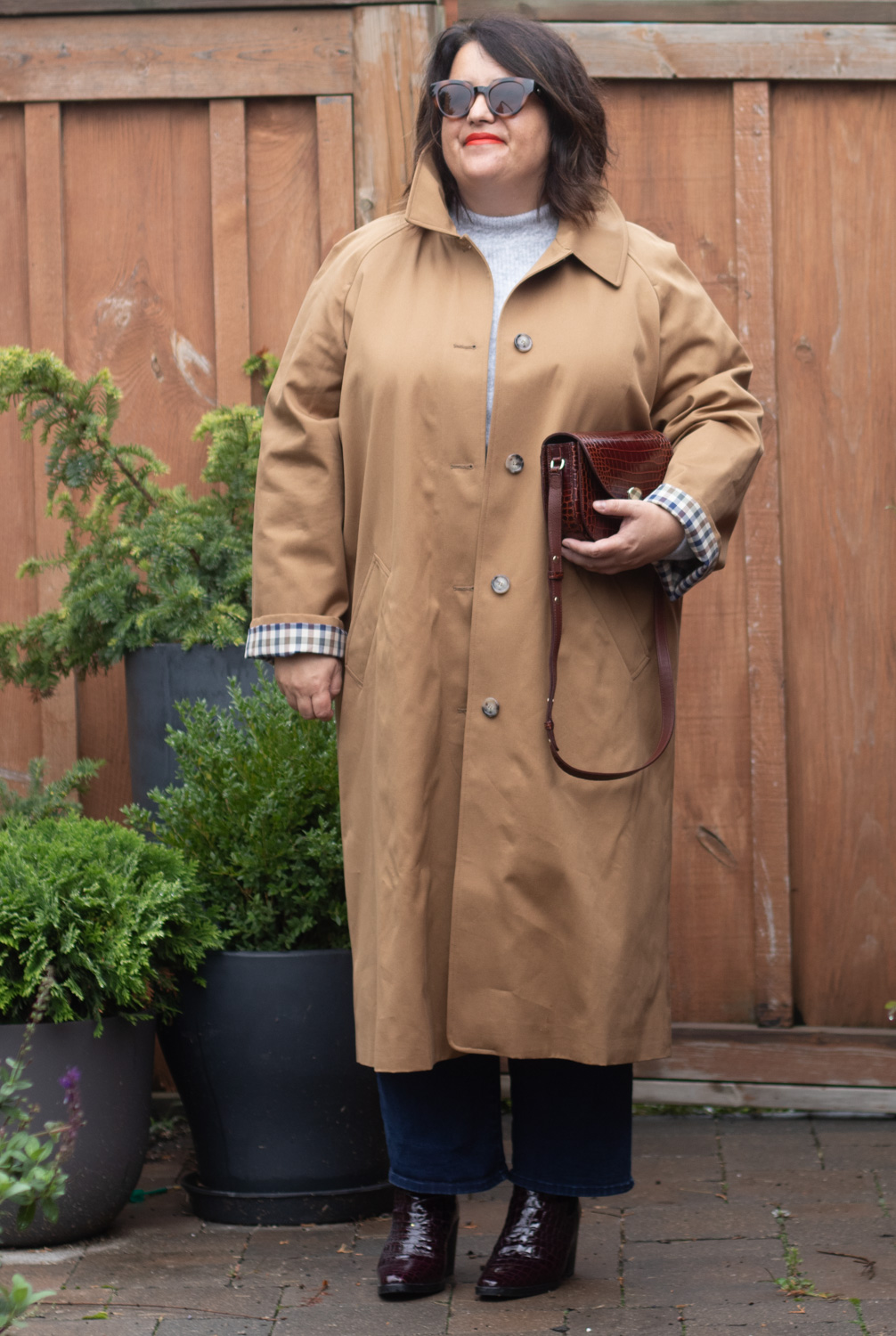 sezane clyde trench coat, single breasted trench coat mac