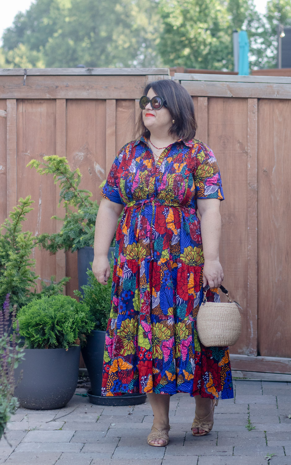 kemi telford dress, drawstring dress, retro print dress