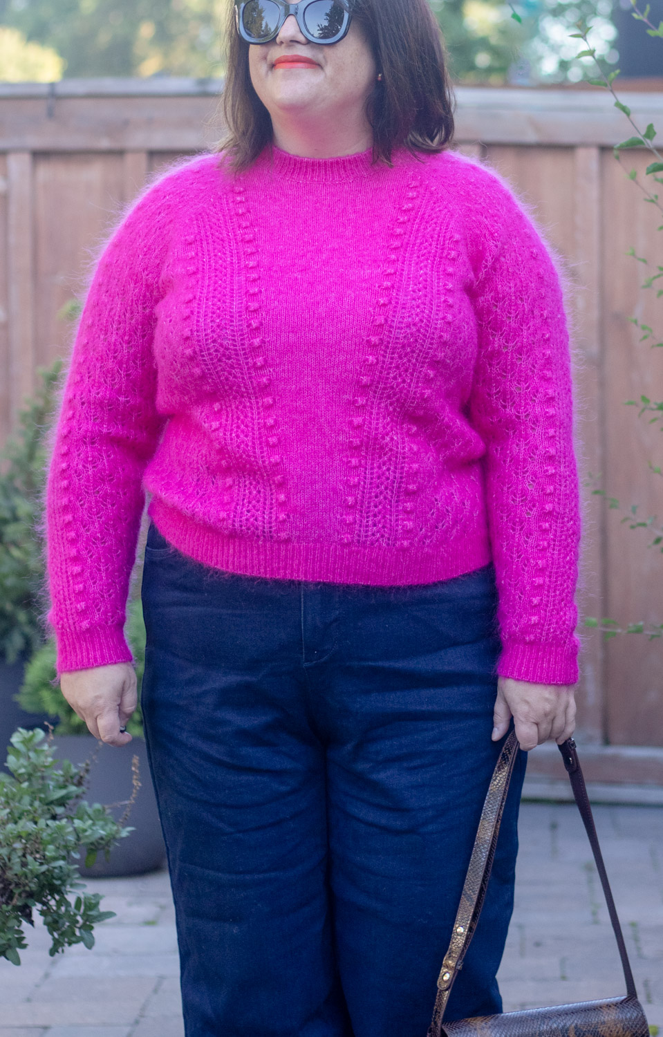 sezane come sweater in pink