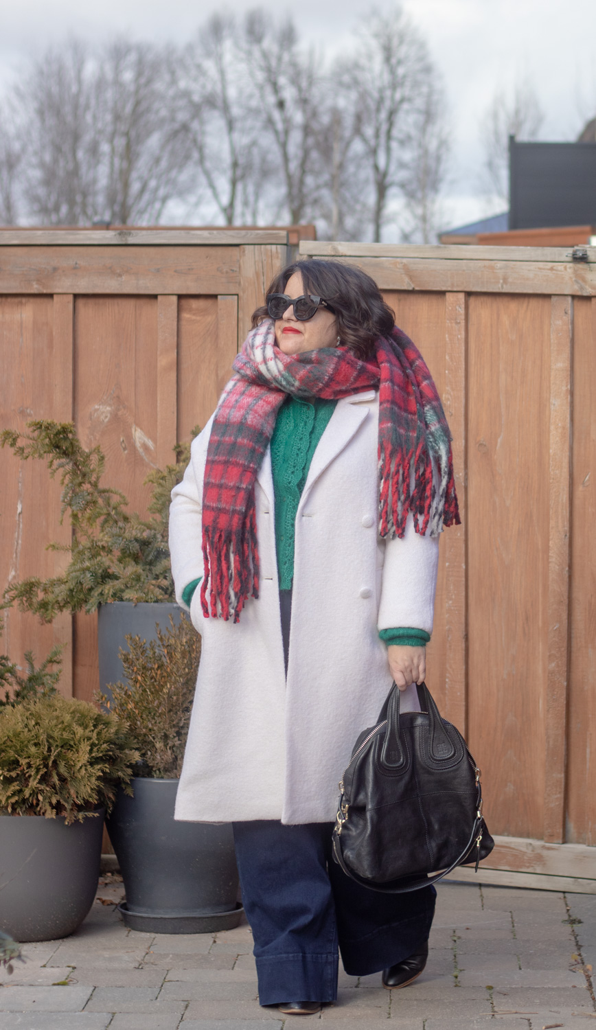 christmas colorblock outfit