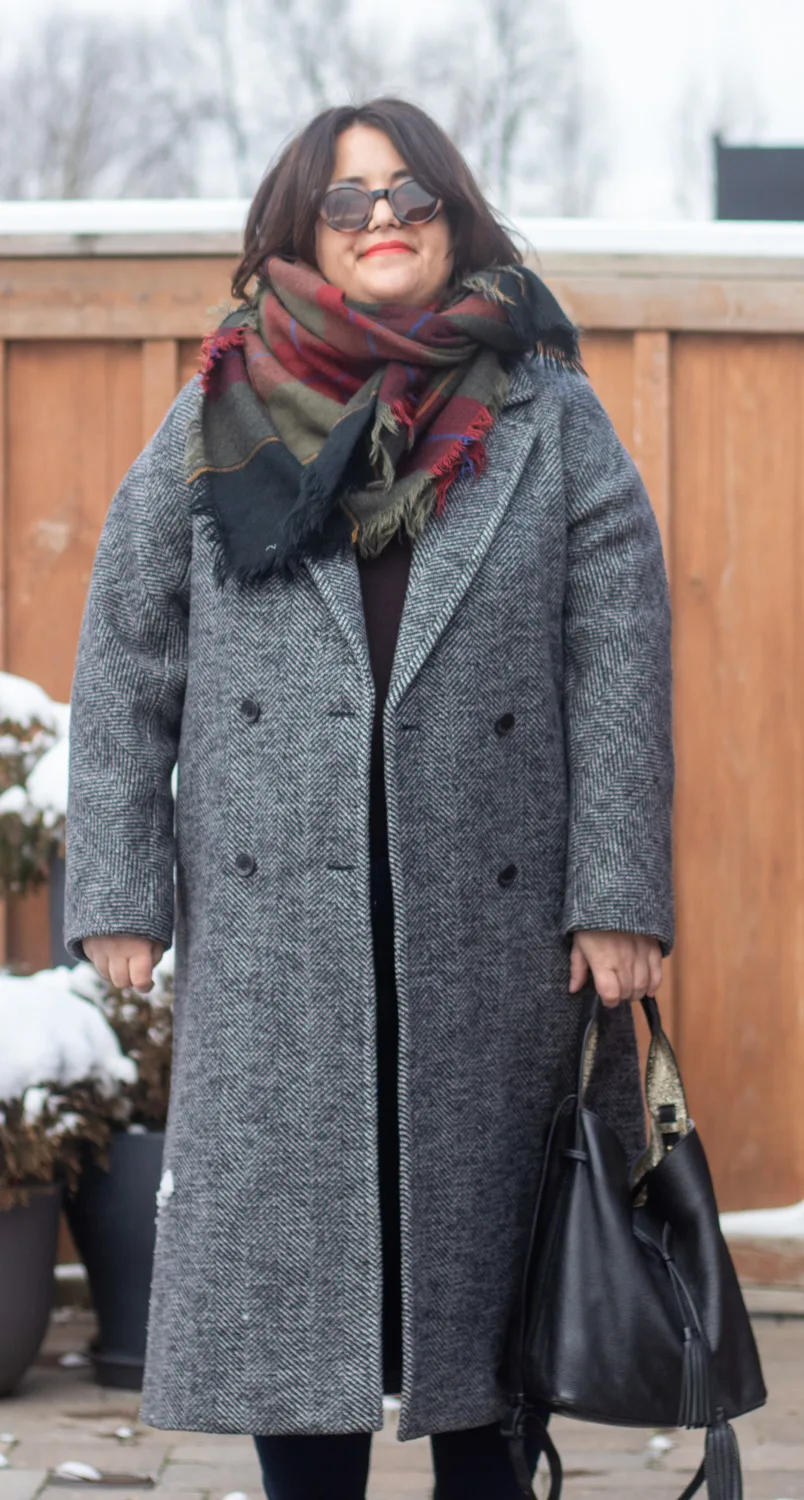 Aritzia Slouch coat outfit
