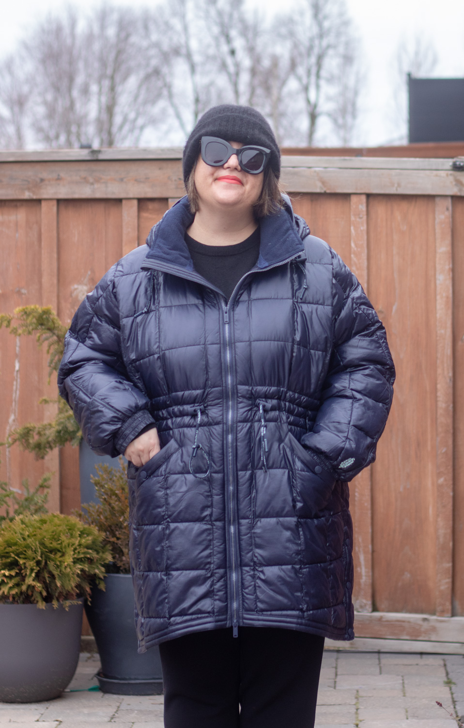 patricia packable poncho puffer