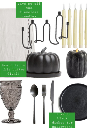 halloween tablescape