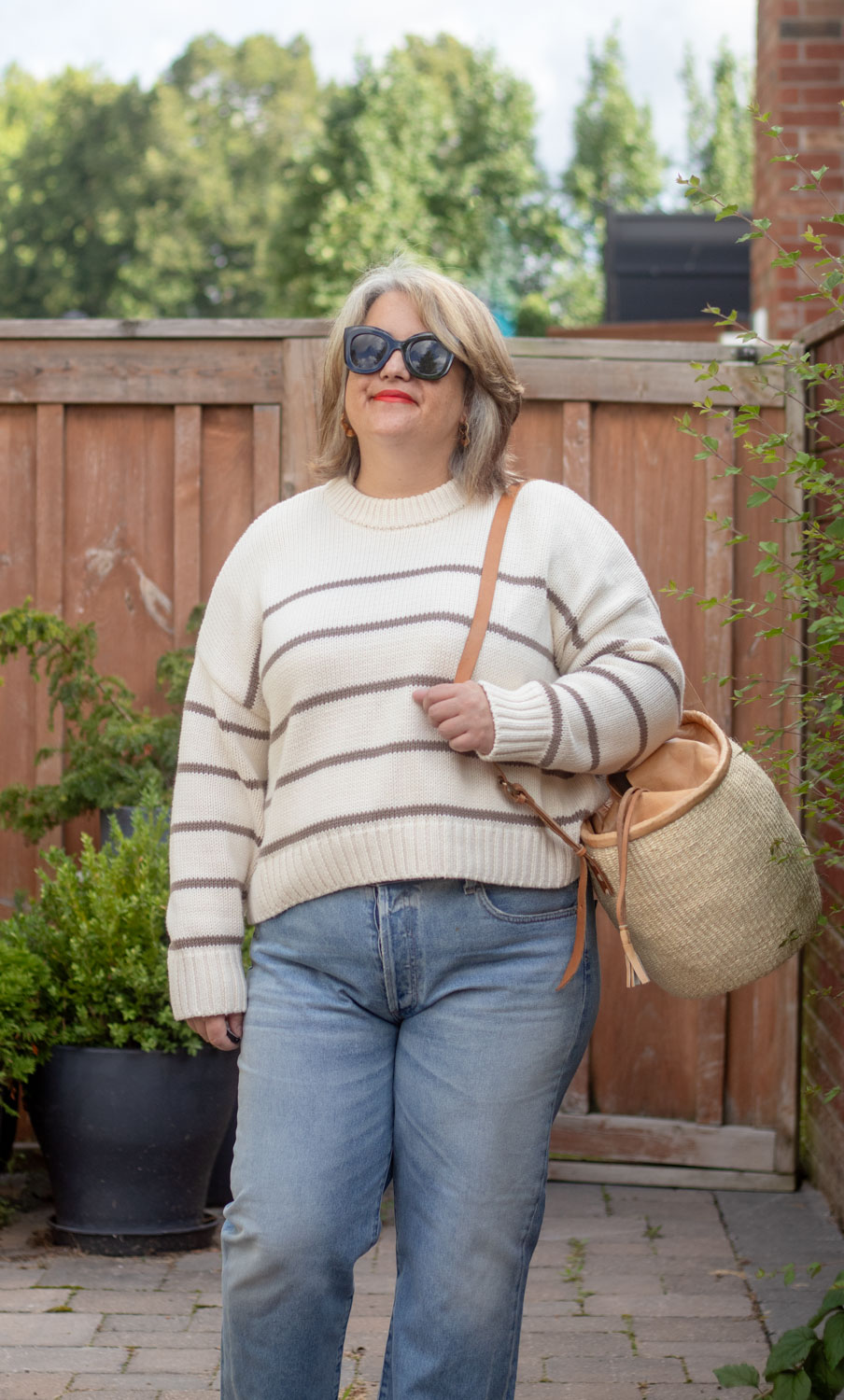 jenni kayne chloe stripe sweater with citizens of humanity jeans