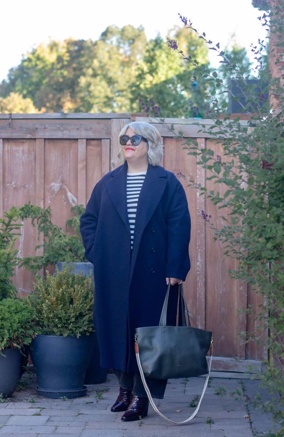 And other stories Voluminous Belted Wool Coat review chic everywhere
