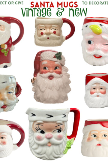 the best santa mugs, winking santa mug, santa claus decor