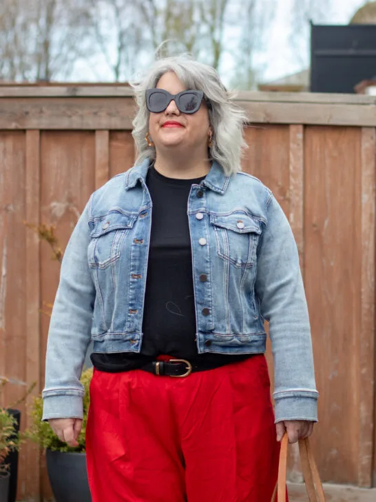 red linen trousers outfit