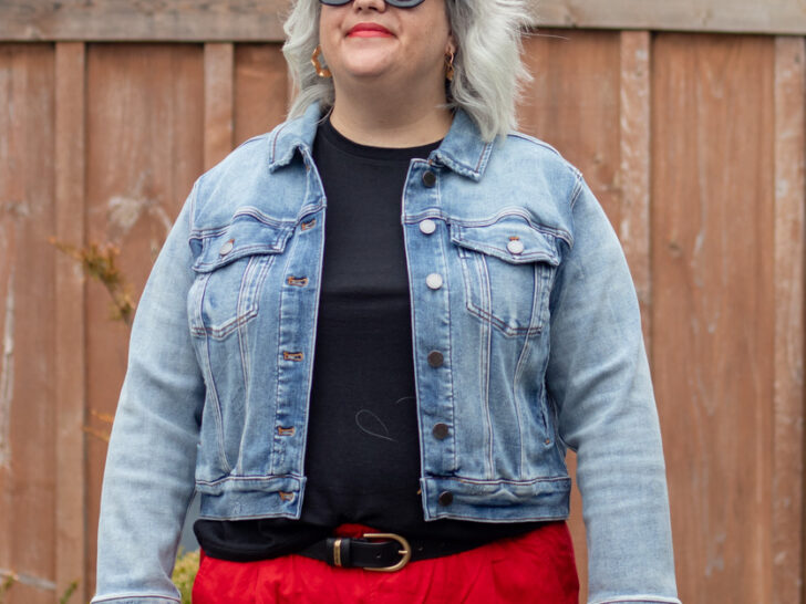 red linen trousers outfit