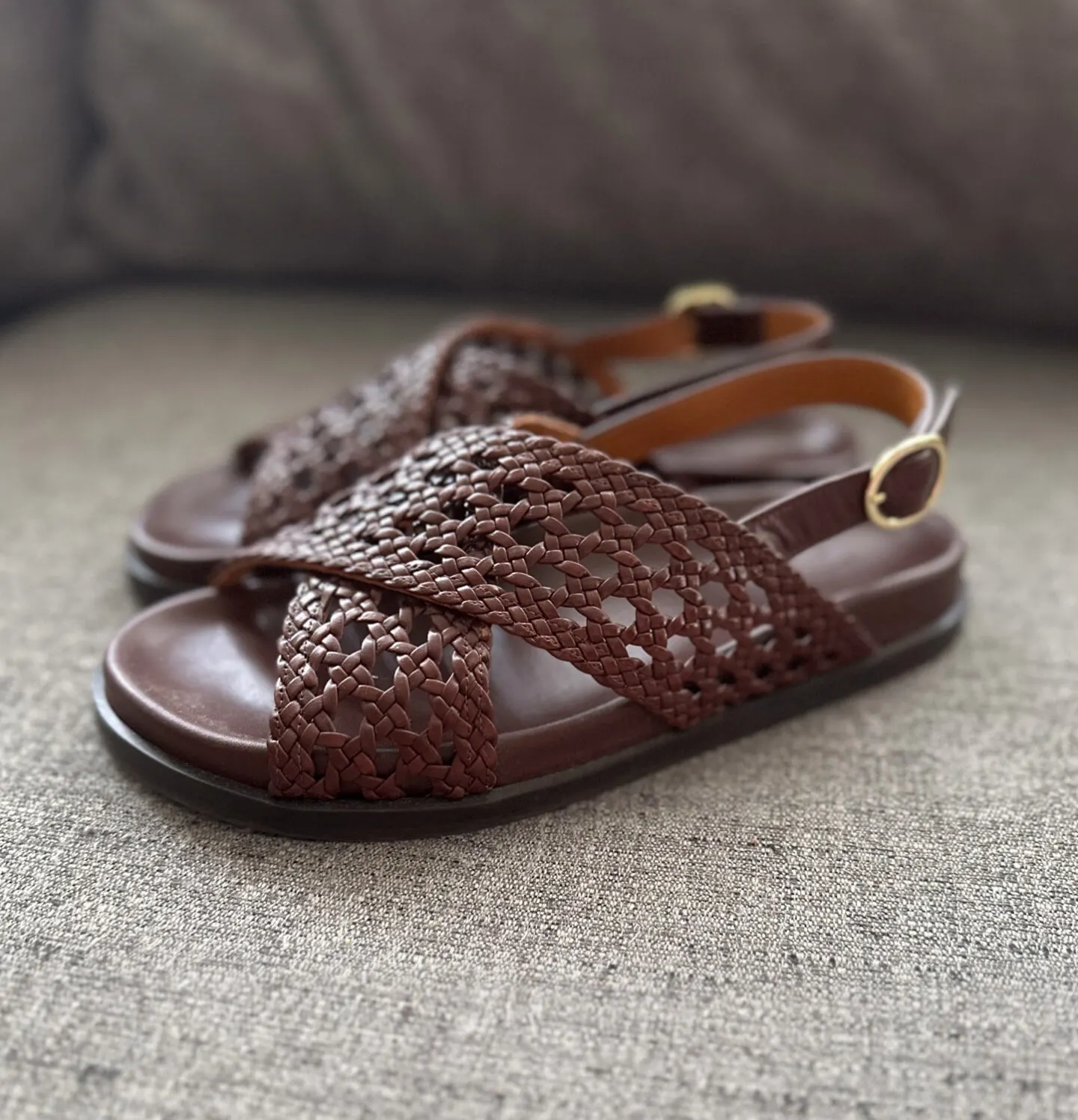 sezane tilda woven sandals