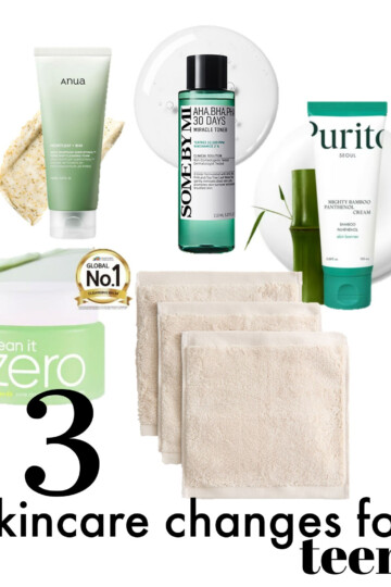 korean skincare for teens, skincare changes to improve teenage skin.