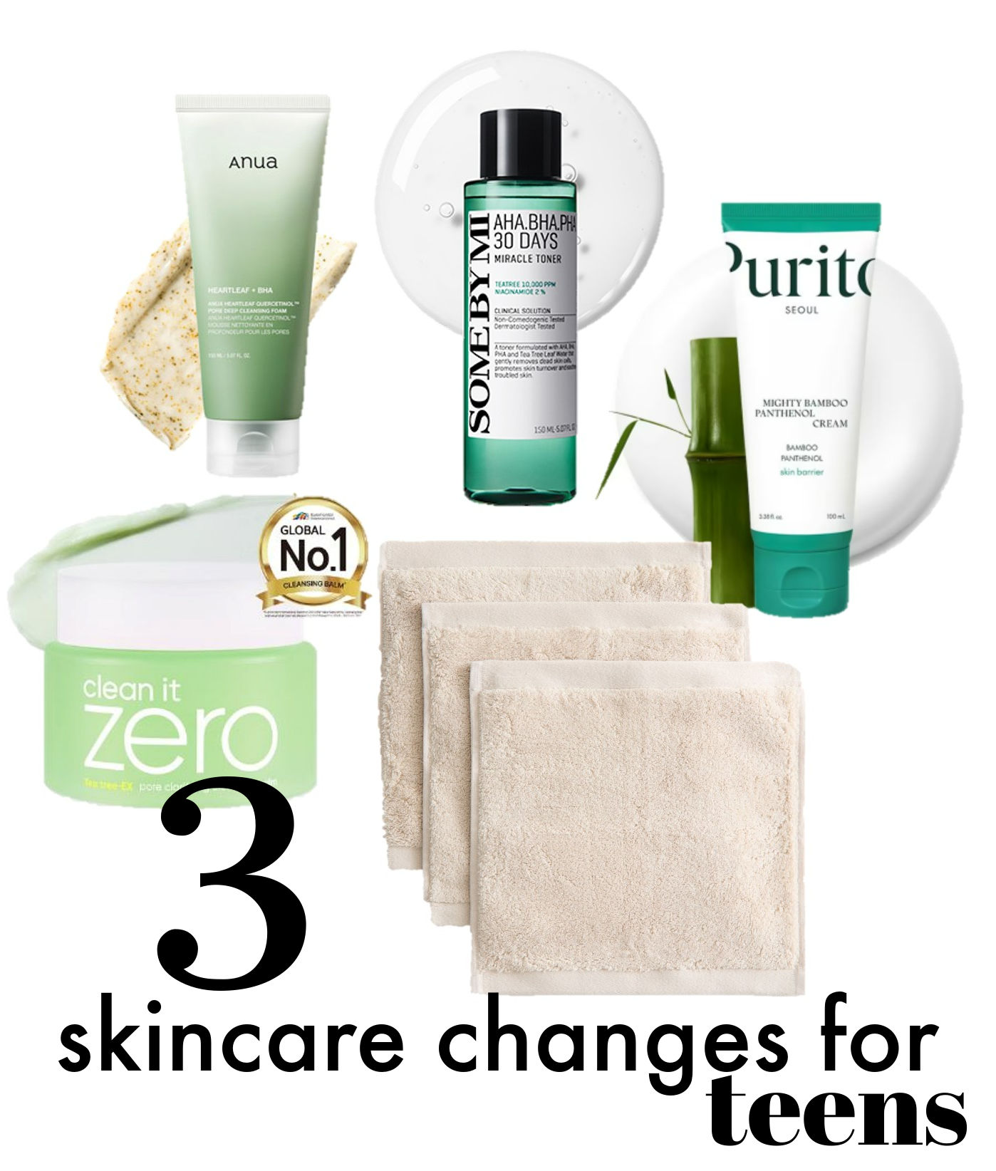 korean skincare for teens, skincare changes to improve teenage skin.