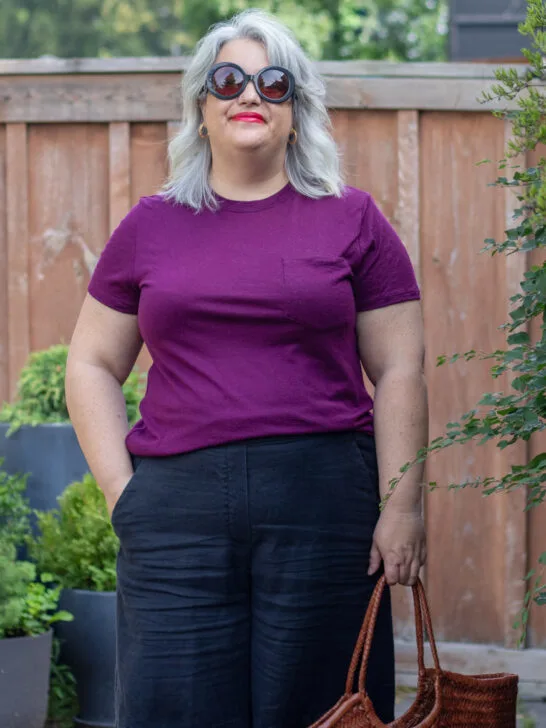 unbound merino boxy pocket tee