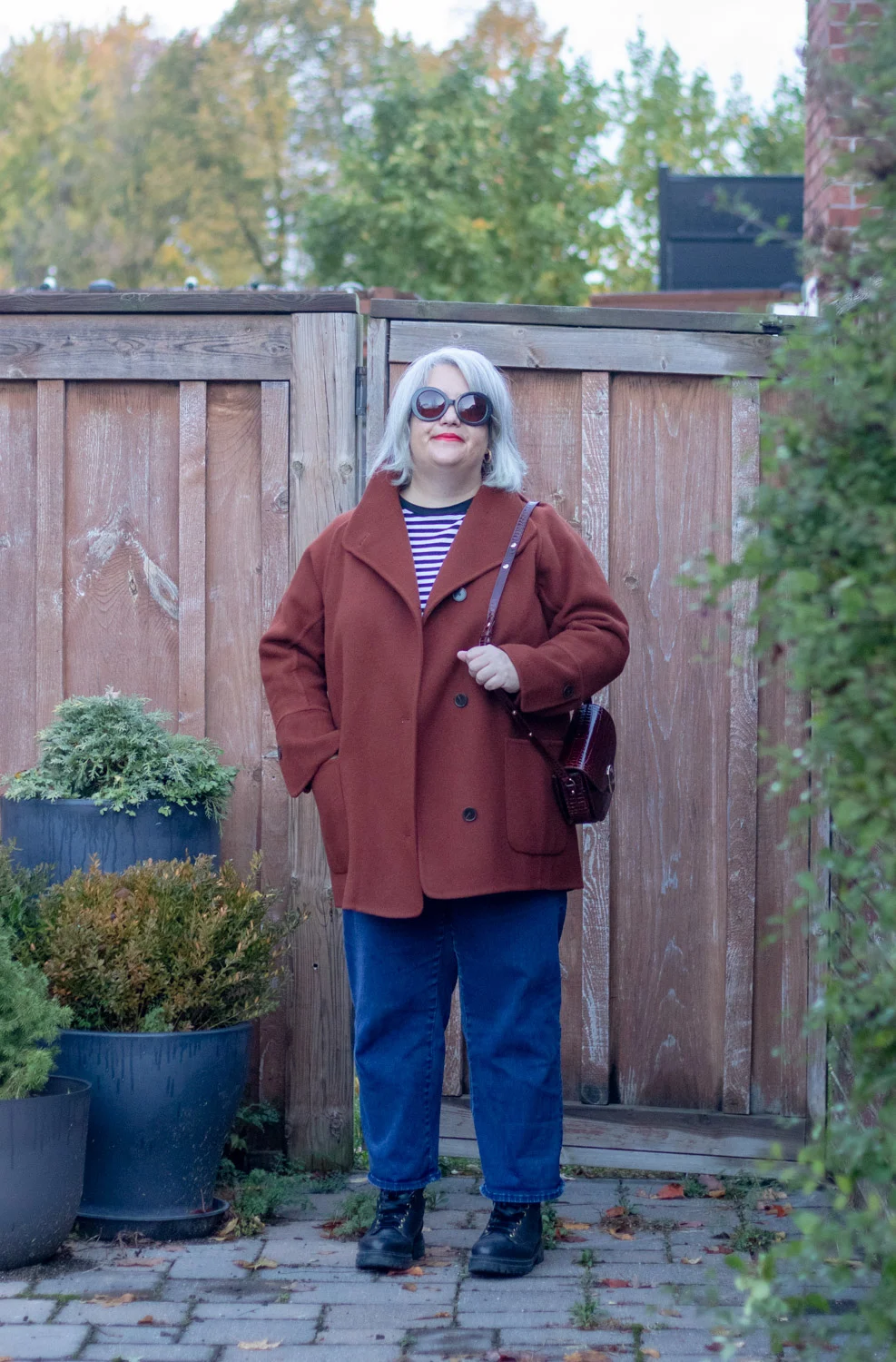 sezane rafael double faced coat