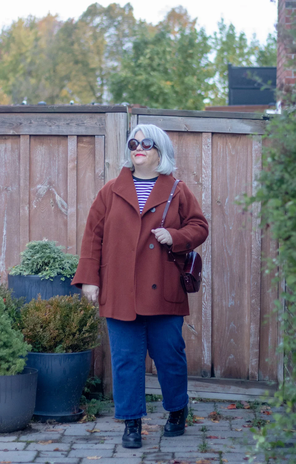 sezane rafael double faced coat