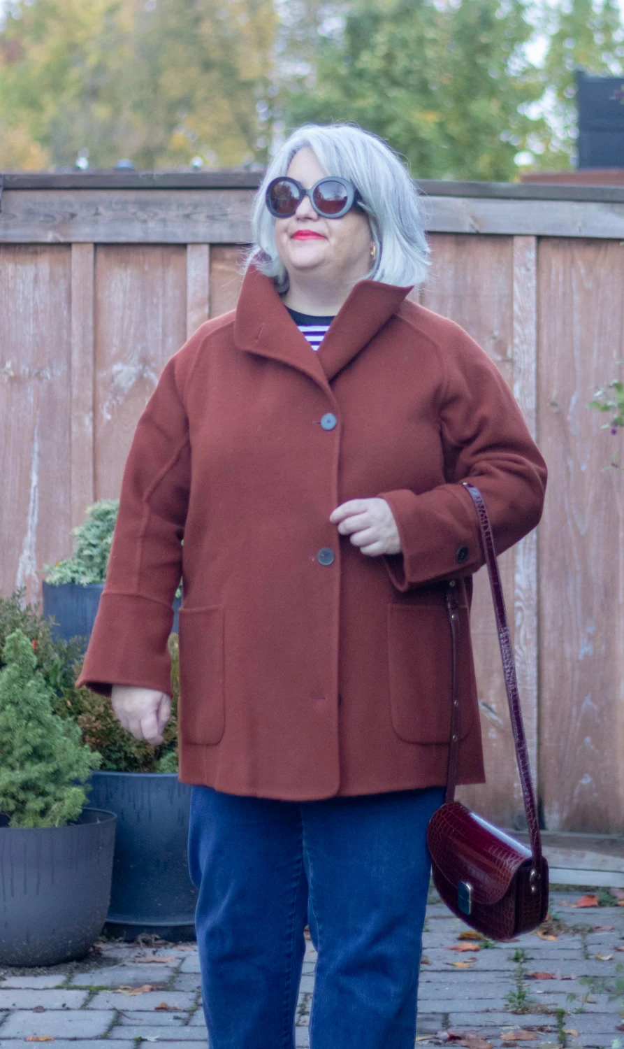 sezane rafael double faced coat