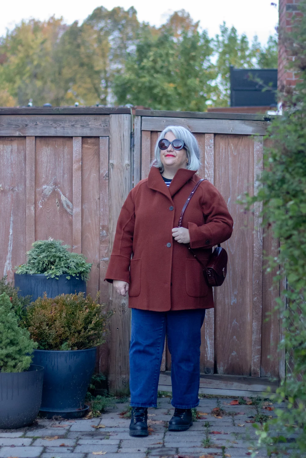 sezane rafael double faced coat